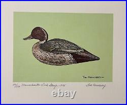 WTDstamps 1975 MASSACHUSETTS State Duck Stamp Print TOM HENNESSEY