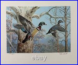 WTDstamps 1983 PENNSYLVANIA State Duck Stamp Print NED SMITH + Stamp