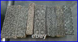 Wood Batik Print Block Stamps Textile Fabric Wall Printing Nepal Lot 7