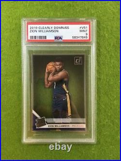 Zion Williamson CLEAR RATED ROOKIE CARD GRADED PSA 9 RC 2019 Clearly VARIATION